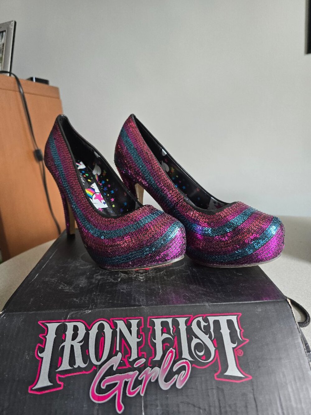 Iron Fist Platform Stilettos, size 40